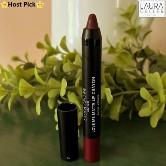 Laura Geller Other - LAURA GELLER Love me Matte Lip Crayon Lipstick in Plum Affair - Full Size - NWT